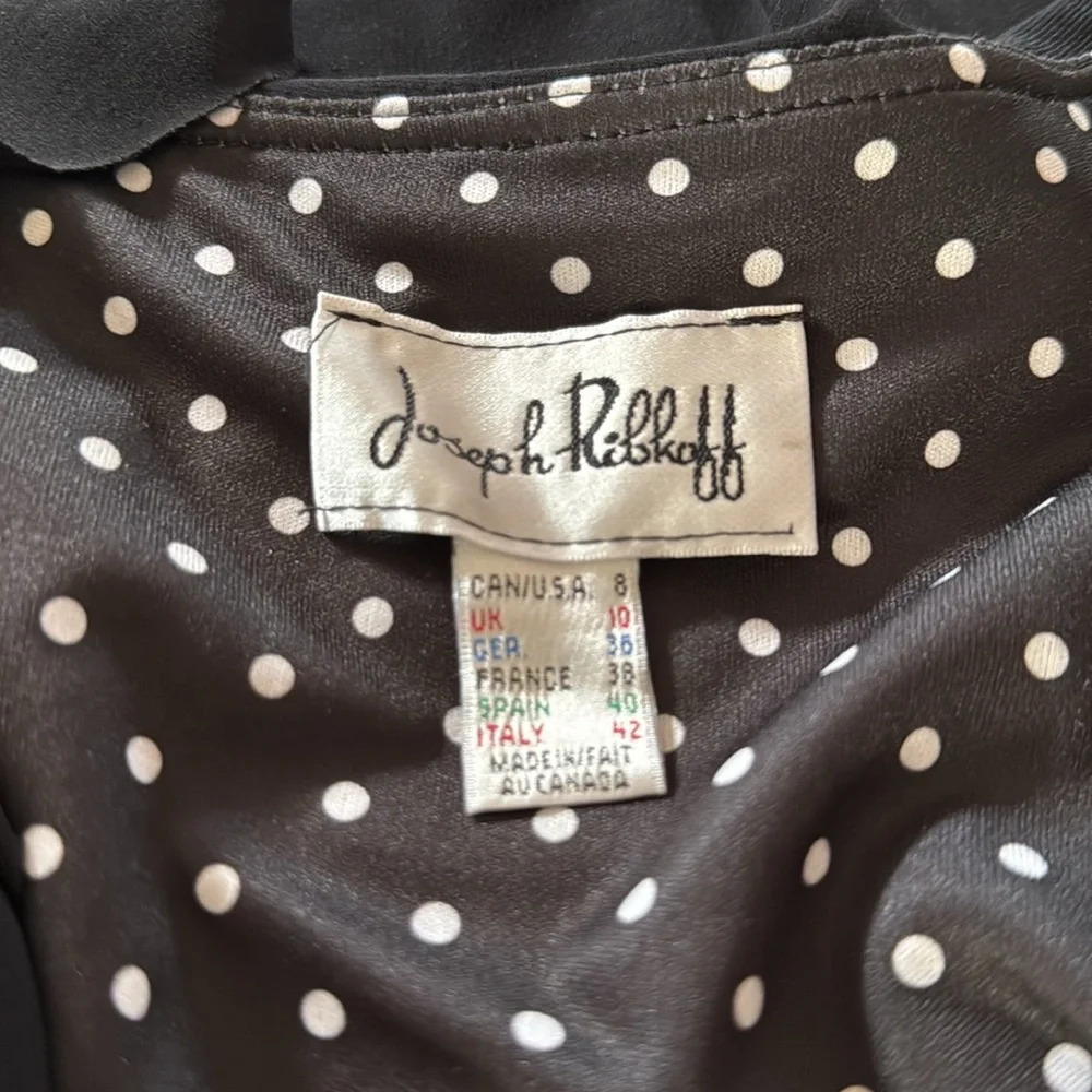 Joseph Ribkoff | Crop Ruffle Short Sleeve Blazer - Picture 5 of 6